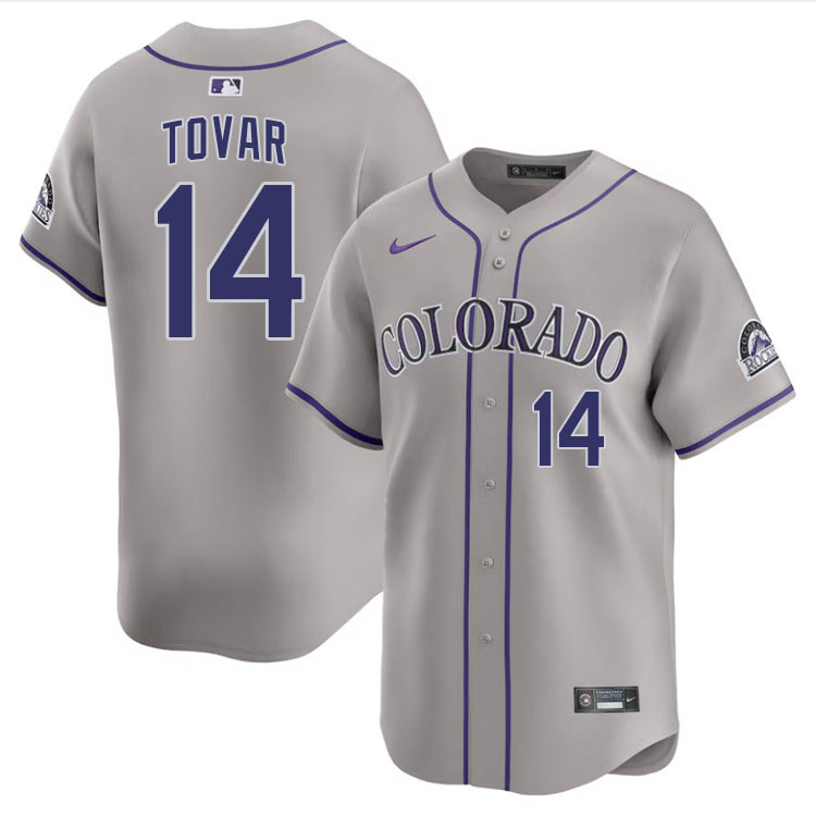 Ezequiel Tovar Colorado Rockies Jersey,Uniforms,Gears Stitched-Gray